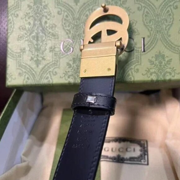 Gucci Double G Reversible Belt Sz 90cm - Picture 2 of 6